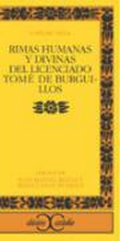 Rimas humanas y divinas del Licenciado Tomé de Burguillos