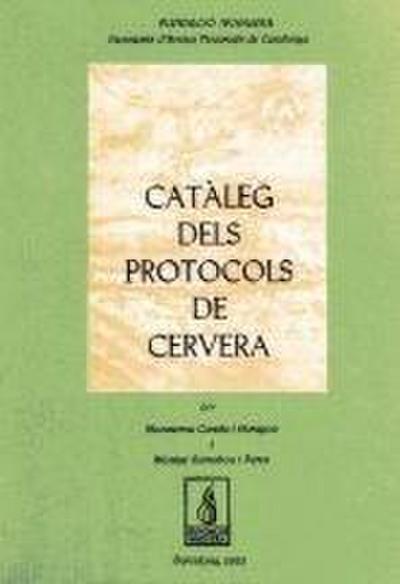 Catáleg de protocols notarials de l’Arxiu de Cervera