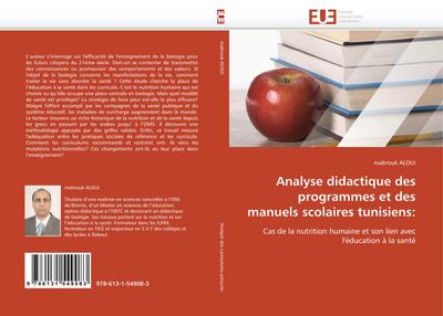 Analyse didactique des programmes et des manuels scolaires tunisiens - Mabrouk Aloui
