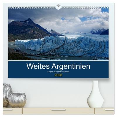 Weites Argentinien (hochwertiger Premium Wandkalender 2026 DIN A2 quer), Kunstdruck in Hochglanz