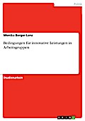 Bedingungen für innovative Leistungen in Arbeitsgruppen