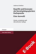 Begriffe und Konzepte der berufspädagogischen Fach