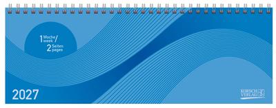 Tischkalender quer Professional Colourlux 2027 blau