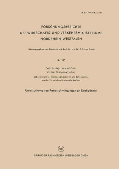 Untersuchung von Ratterschwingungen an Drehbänken