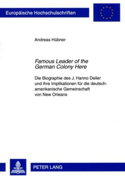’Famous Leader of the German Colony Here’