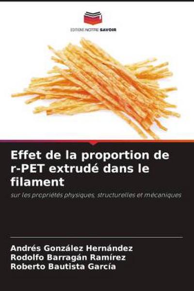 Effet de la proportion de r-PET extrudé dans le filament