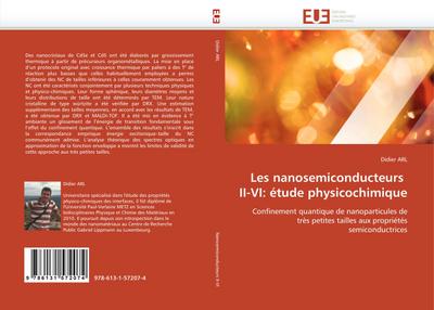 Les nanosemiconducteurs  II-VI: étude physicochimique - Didier ARL
