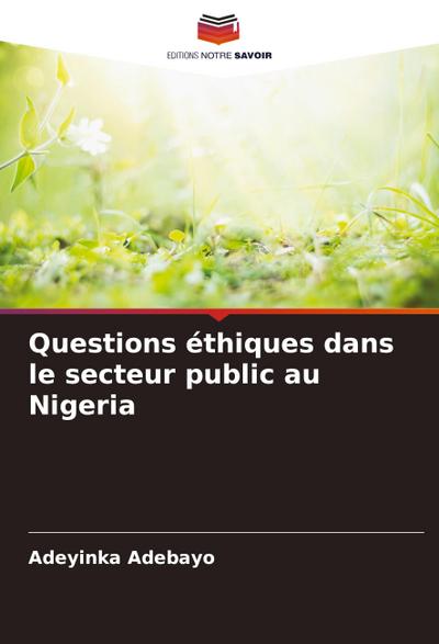 Questions éthiques dans le secteur public au Nigeria