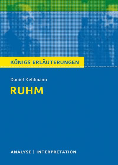 Daniel Kehlmann ’Ruhm’