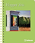 Buchkalender Edward Hopper 2016 Terminplaner Kunst 2016 , 1 Woche 1 Seite 16,5 x 21,6 cm, farbige Spiralbindung