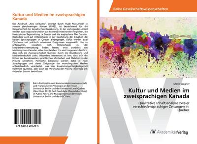 Kultur und Medien im zweisprachigen Kanada