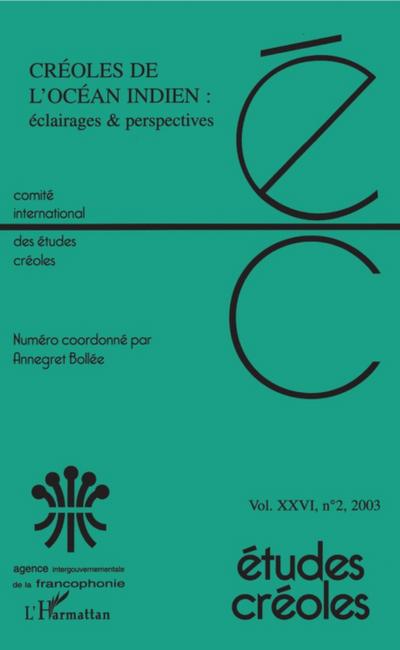 Créoles de l’’océan indien : éclairages et perspectives