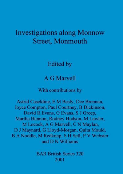 Investigations along Monnow Street, Monmouth