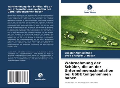 Wahrnehmung der Schüler, die an der Unternehmenssimulation bei USBE teilgenommen haben