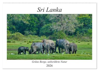 Sri Lanka, Grüne Berge - unberührte Natur (Wandkalender 2026 DIN A2 quer), CALVENDO Monatskalender
