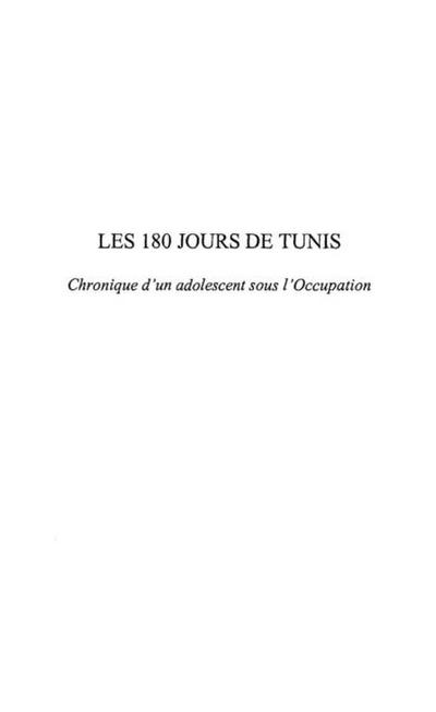 Les 180 jours de Tunis