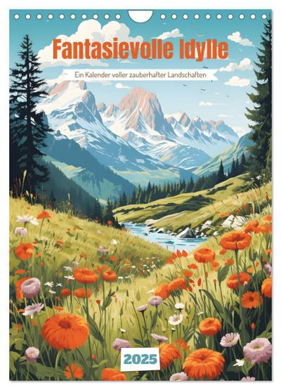 Fantasievolle Idylle (Wandkalender 2025 DIN A4 hoch), CALVENDO Monatskalender