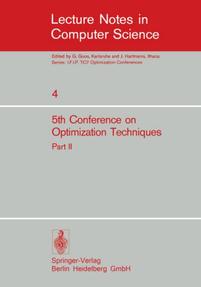 Fifth Conference on Optimization Techniques. Rome 1973