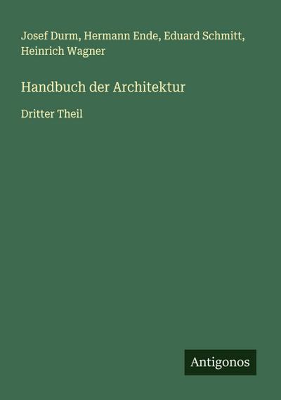 Handbuch der Architektur