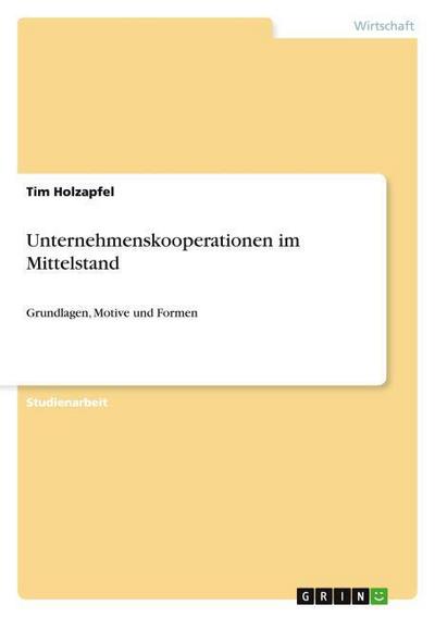 Unternehmenskooperationen im Mittelstand