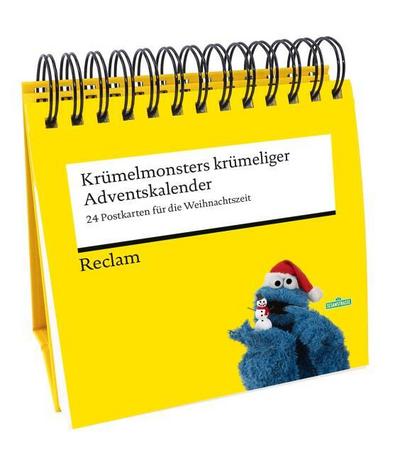 Krümelmonsters krümeliger Adventskalender. 24 Postkarten für die Weihnachtszeit (Advents-Postkartenaufsteller)