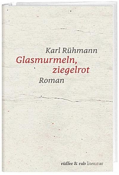 Glasmurmeln, ziegelrot