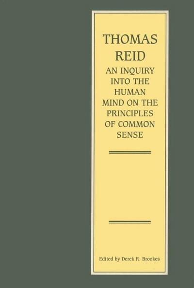 Inquiry into the Human Mind on the Principles of Common Sense