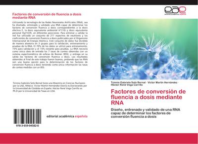 Factores de conversión de fluencia a dosis mediante RNA