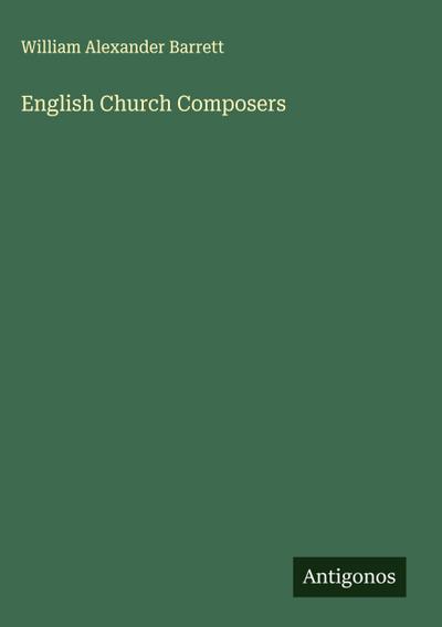 English Church Composers