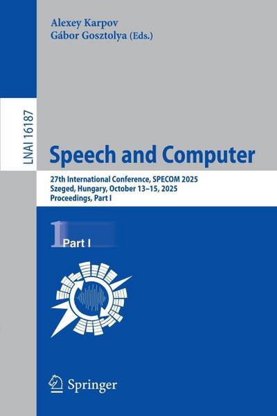 Speech and Computer