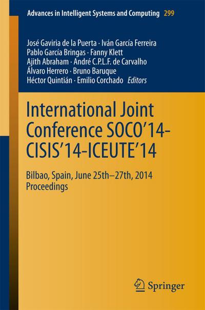 International Joint Conference SOCO¿14-CISIS¿14-ICEUTE¿14