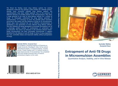 Entrapment of Anti-TB Drugs in Microemulsion Assemblies