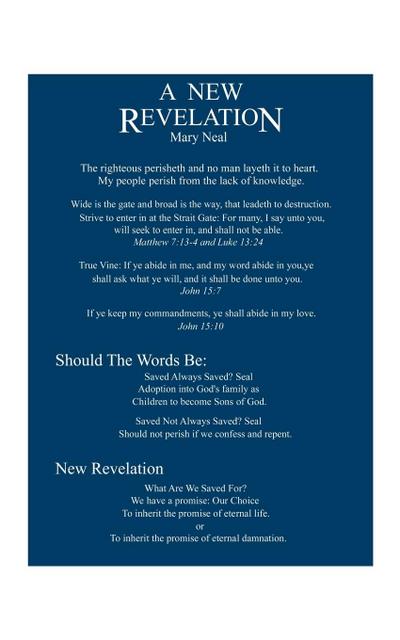 A New Revelation from God