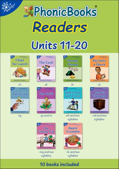 Phonic Books Dandelion Readers Set 2 Units 11-20