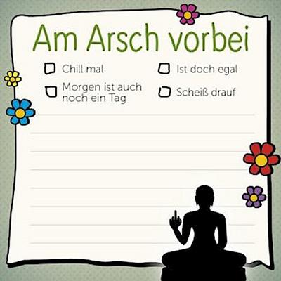 Am Arsch vorbei - Klebezettel