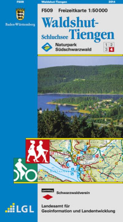 Topographische Freizeitkarte Baden-Württemberg Waldshut-Tiengen, Schluchsee