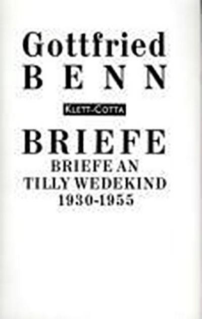 Benn, G: Briefe an T. Wedekind