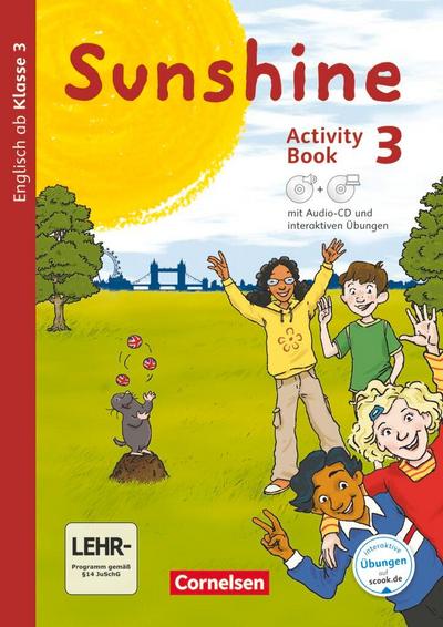 Sunshine 3. Schuljahr - Allgemeine Ausgabe - Activity Book mit interaktiven Übungen auf scook.de