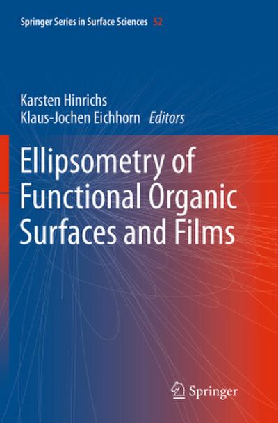 Ellipsometry of Functional Organic Surfaces and Films