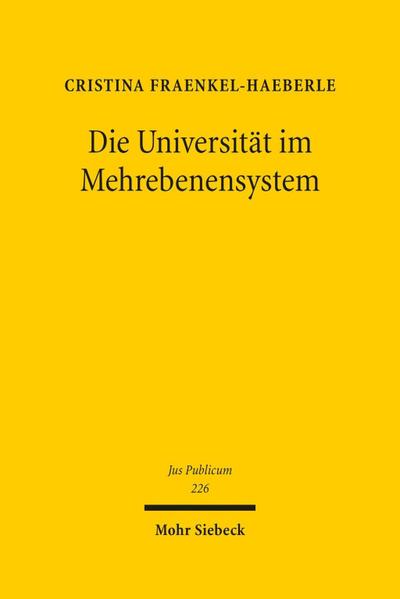 Die Universität im Mehrebenensystem