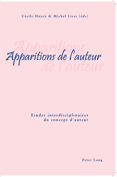 Apparitions de l’auteur
