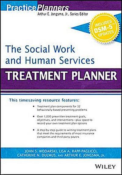 The Social Work and Human Services Treatment Planner, with DSM 5 Updates