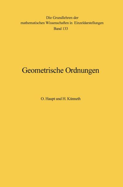 Geometrische Ordnungen
