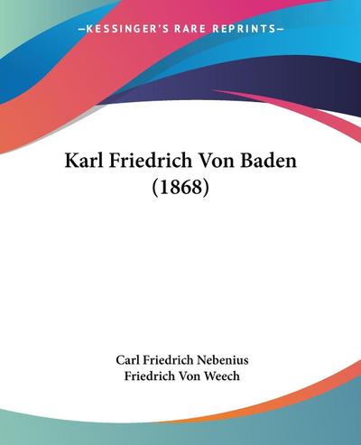 Karl Friedrich Von Baden (1868)