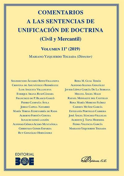Comentarios a las sentencias de unificación de doctrina 11 : civil y mercantil 11, 2019