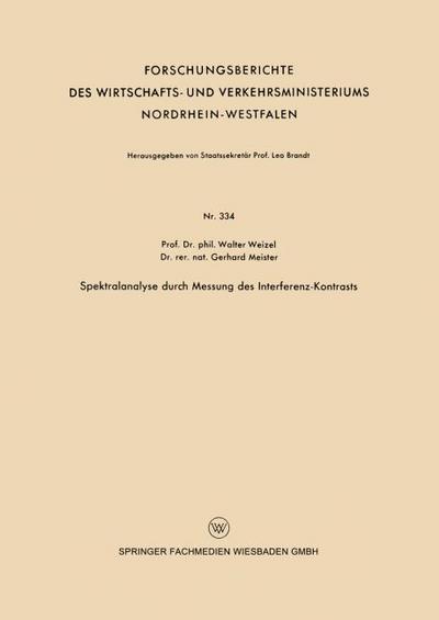 Spektralanalyse durch Messung des Interferenz-Kontrasts