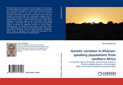 Genetic variation in Khoisan-speaking populations from southern Africa - Carina Schlebusch