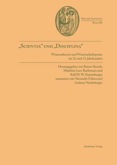 ’Scientia’ und ’disciplina’