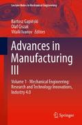 Advances in Manufacturing III
