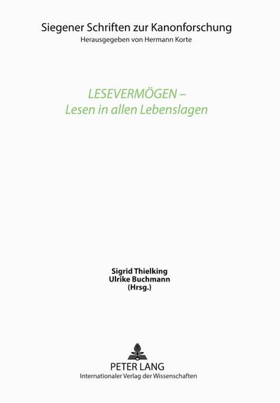 Lesevermögen - Lesen in allen Lebenslagen